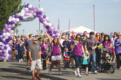 Participants in last year's Walk to End Alzheimer's in Tacoma raised more than $90,000. (Senior Scene)