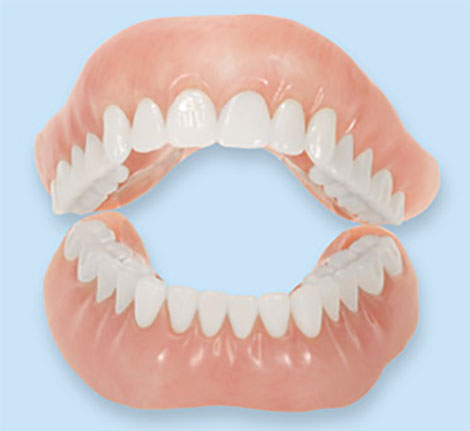 The pearly-whites treatment for dentures